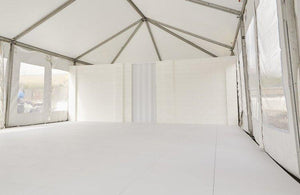 Use EverBase flooring with our EverBlock modular building blocks to create complete marquee and event tent  environments, including interior divider walls to build offices, storage areas, sleeping areas and more.